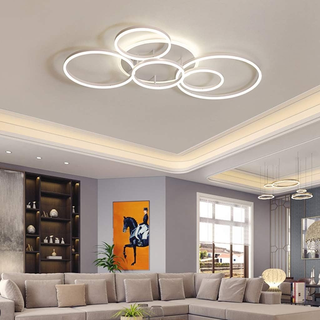 Interlocking Ring LED Flush Mount – 2 to 6 Rings | Circle – product view