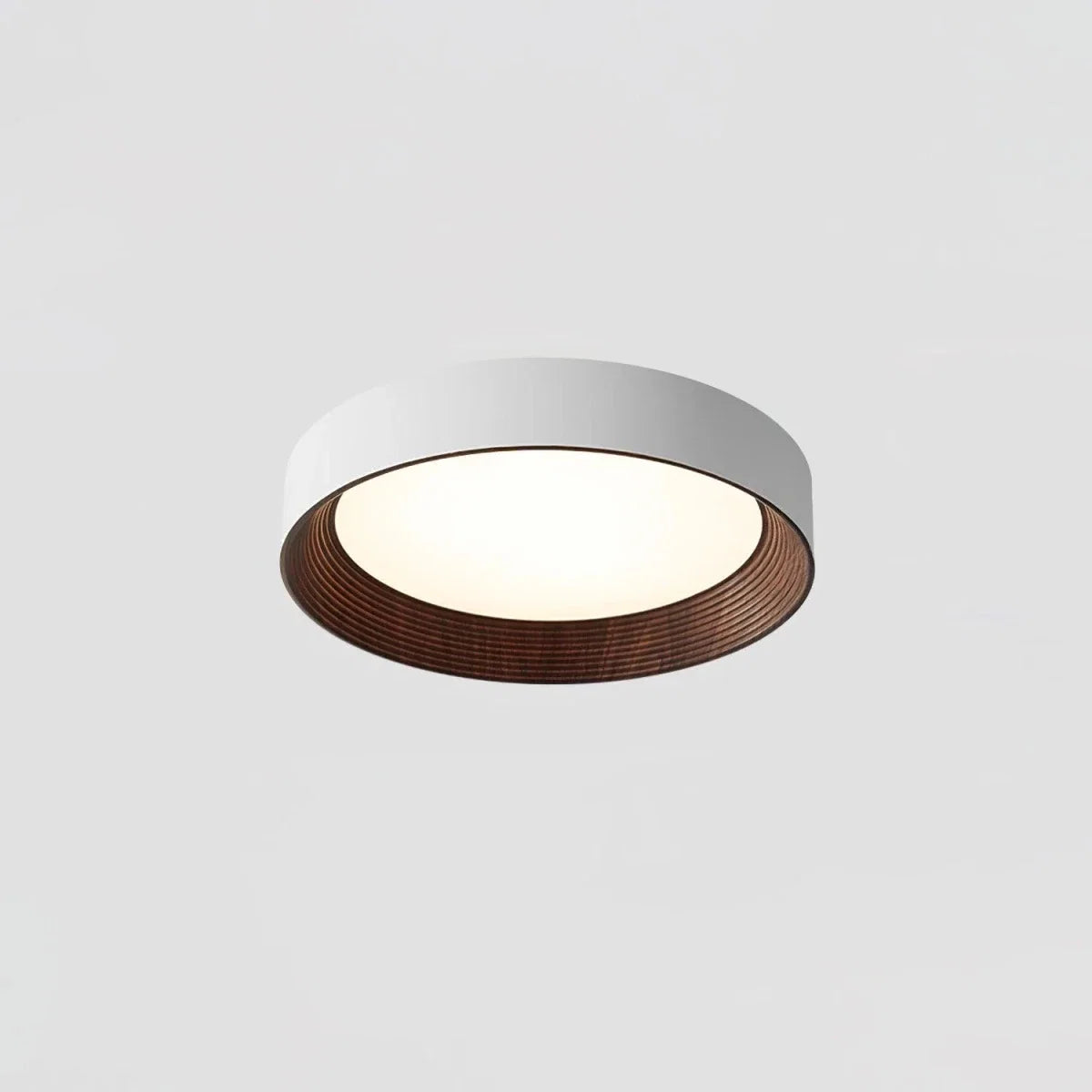 Sculpted Solid Wood Flush Mount — Anti-Blue Light Ceiling Fixture | CERNE™
