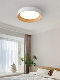 Sculpted Solid Wood Flush Mount — Anti-Blue Light Ceiling Fixture | CERNE™