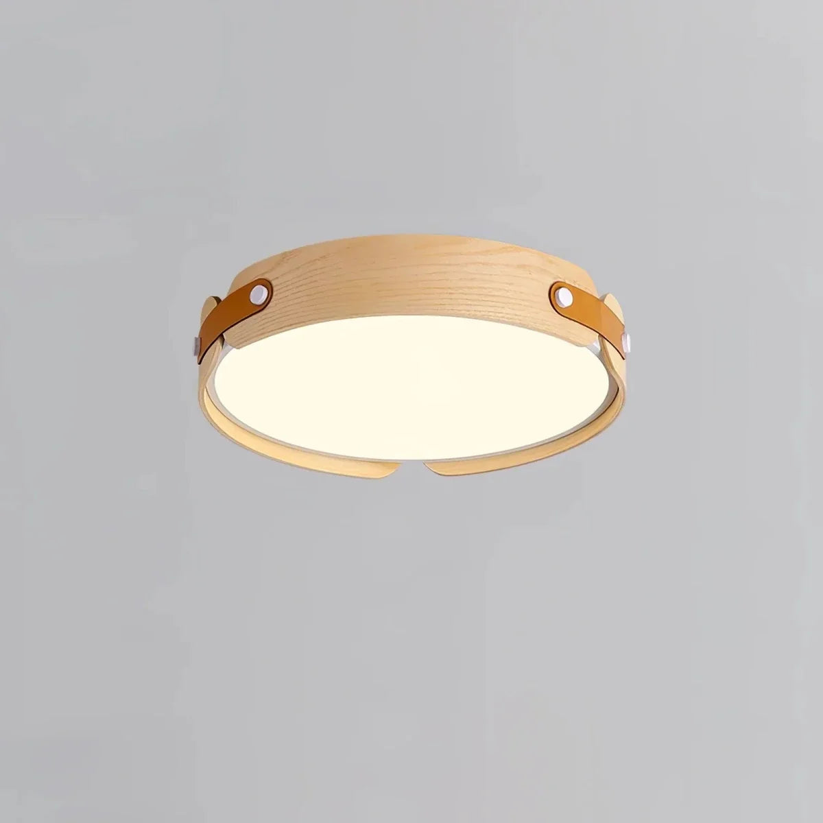 Solid Wood Round Flush Mount — Zen Japanese Style | RONDIN™