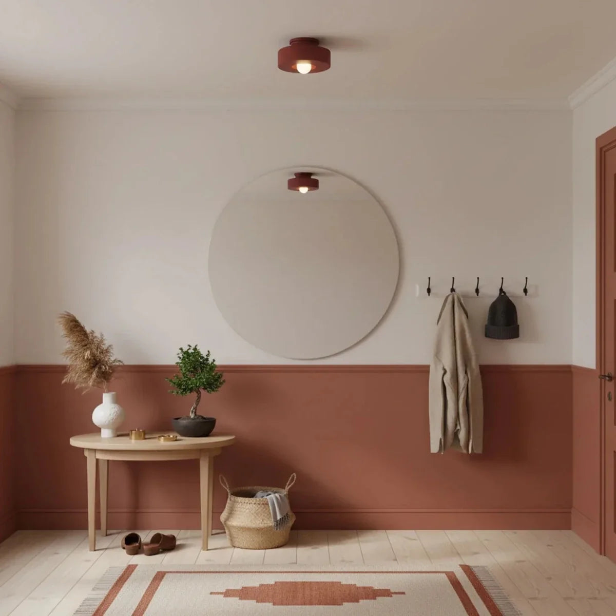 Resin Disc Flush Mount — Minimalist Nordic Style | COUPOLE™