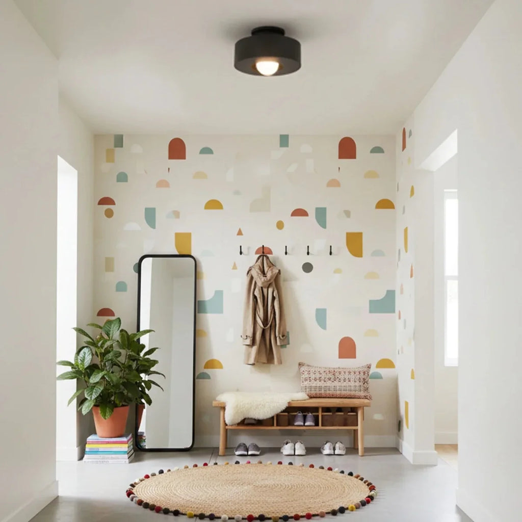 Resin Disc Flush Mount — Minimalist Nordic Style | COUPOLE™