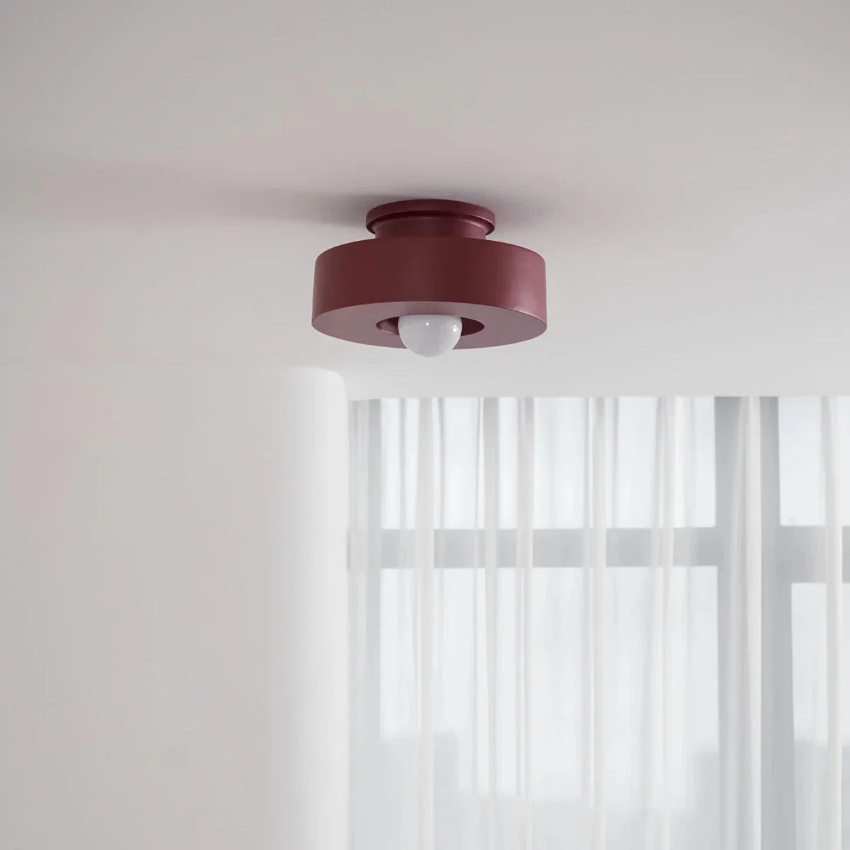Resin Disc Flush Mount — Minimalist Nordic Style | COUPOLE™