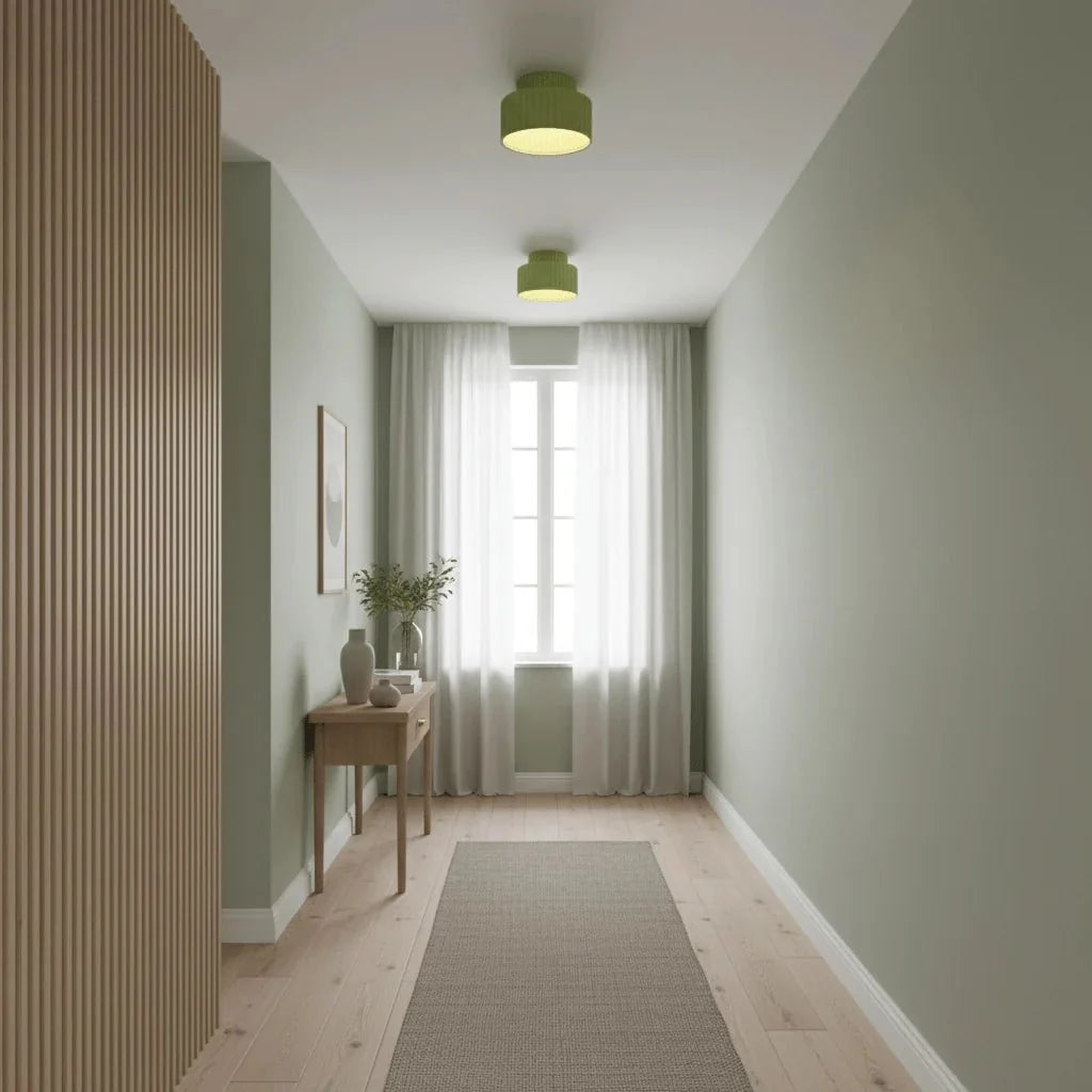 Perforated Resin Flush Mount — Anti-Glare Nordic Style | CRIBLE™