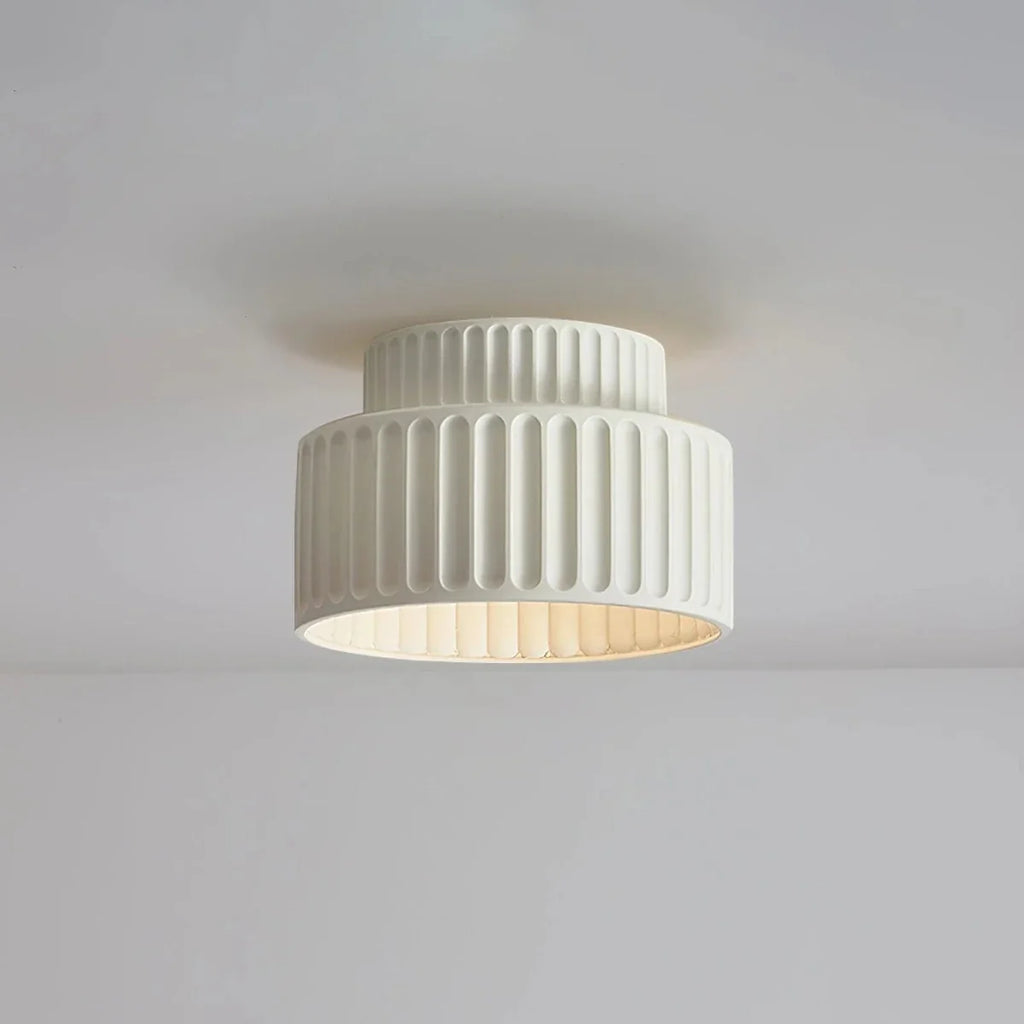 Perforated Resin Flush Mount — Anti-Glare Nordic Style | CRIBLE™