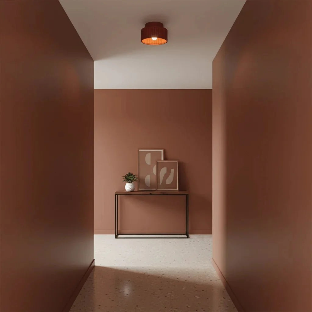 Perforated Resin Flush Mount — Anti-Glare Nordic Style | CRIBLE™