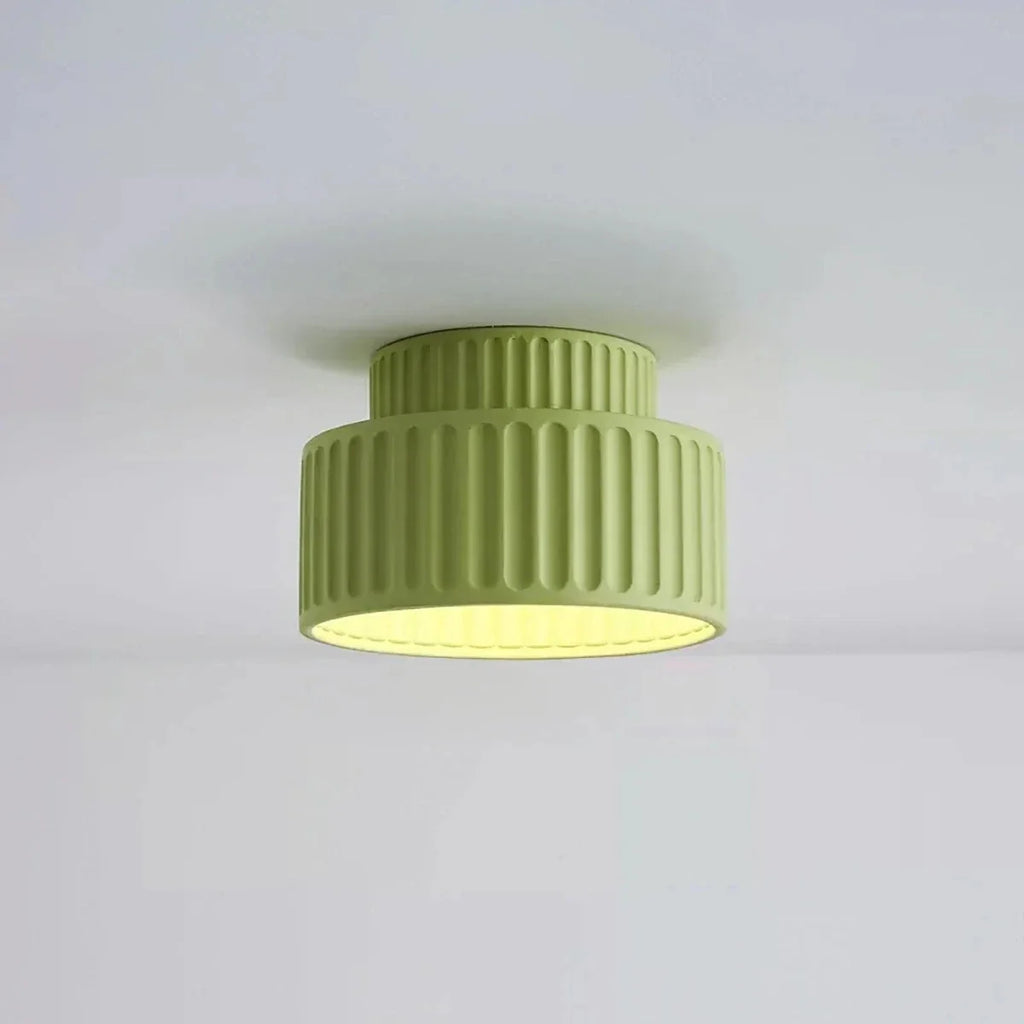 Perforated Resin Flush Mount — Anti-Glare Nordic Style | CRIBLE™