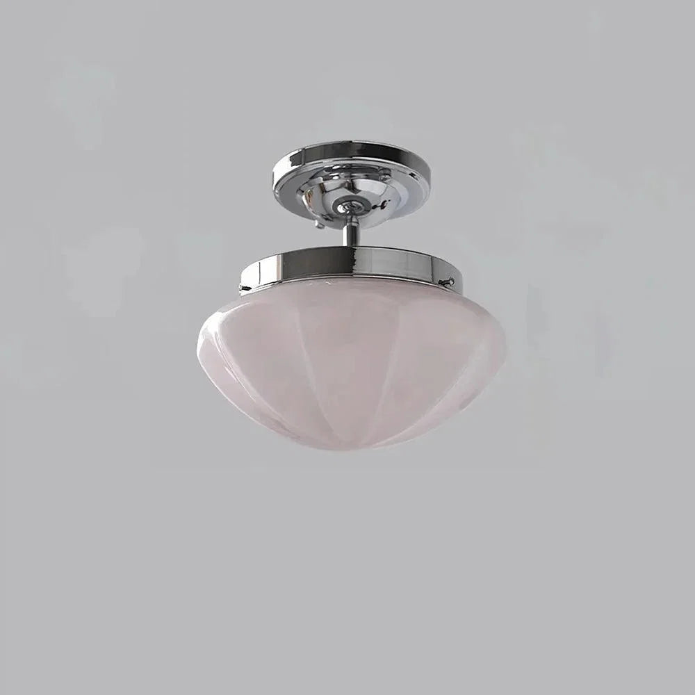 Blown Glass Shade Flush Mount — French Contemporary Style | MOUSSELINE™