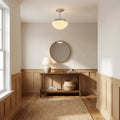 Blown Glass Shade Flush Mount — French Contemporary Style | MOUSSELINE™