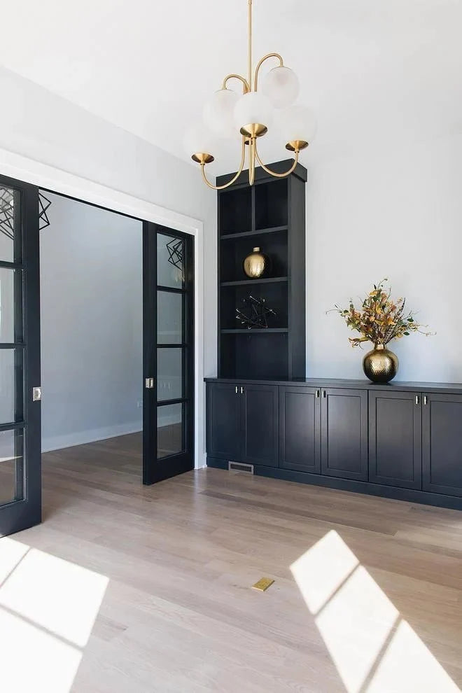 Golden Glass Globe Cluster Chandelier — Modern 6-Head Style | AMAS™