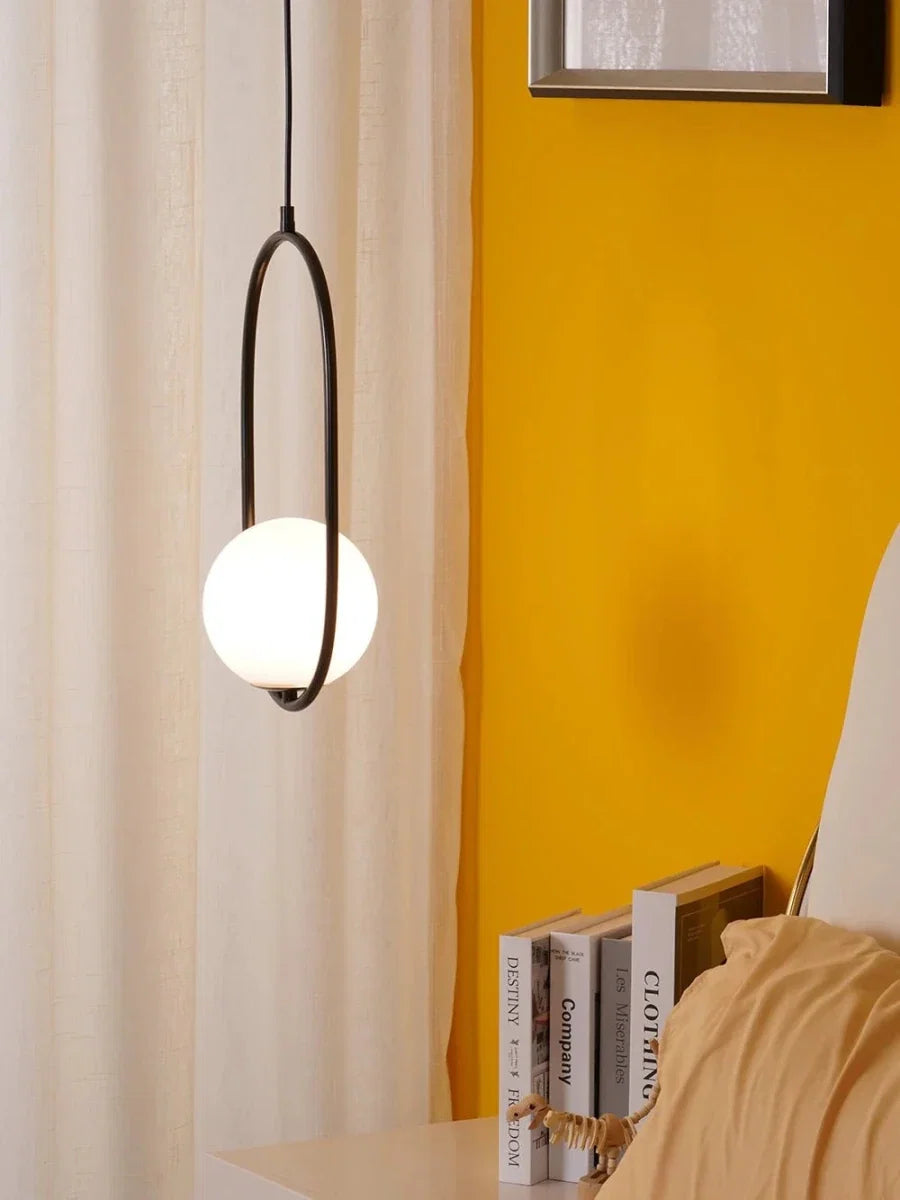 Small Glass Globe Pendant — Minimalist Bar Style | GOUTTELETTE™