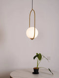 Small Glass Globe Pendant — Minimalist Bar Style | GOUTTELETTE™