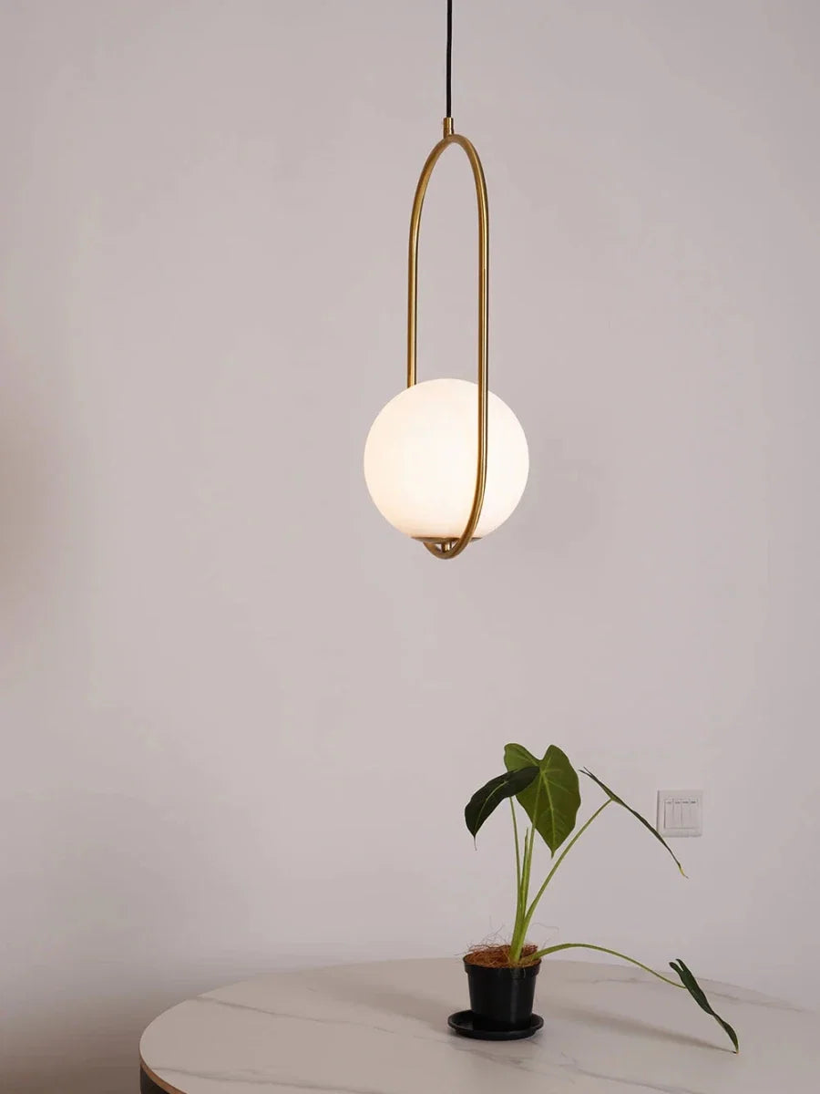 Small Glass Globe Pendant — Minimalist Bar Style | GOUTTELETTE™