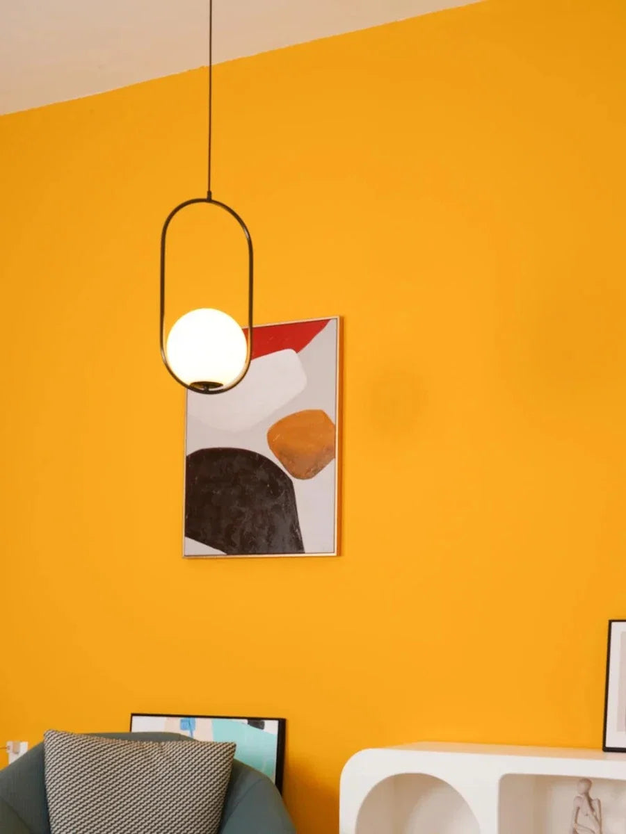Small Glass Globe Pendant — Minimalist Bar Style | GOUTTELETTE™