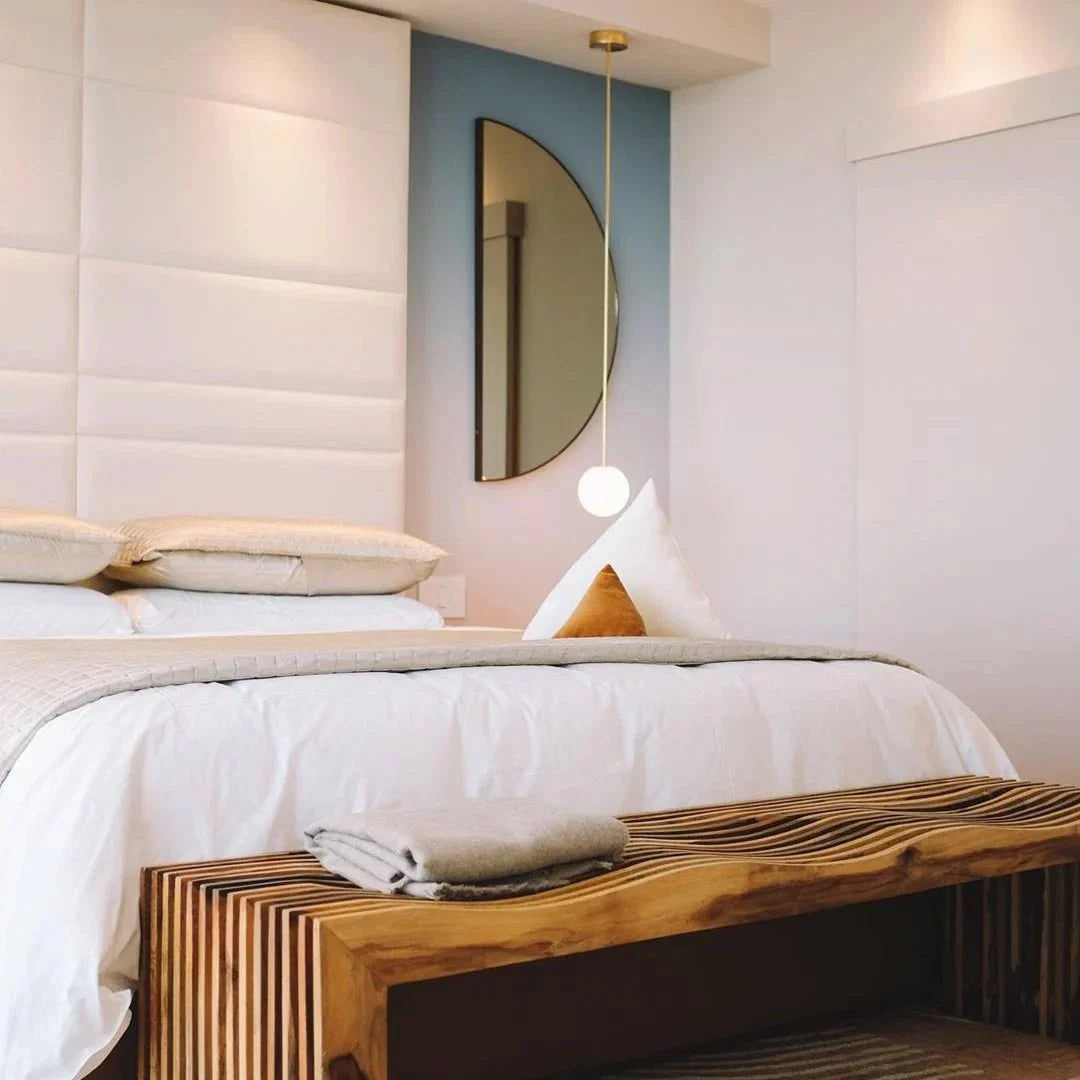 White Glass Globe Pendant — Minimalist Modern Style | BILLE™