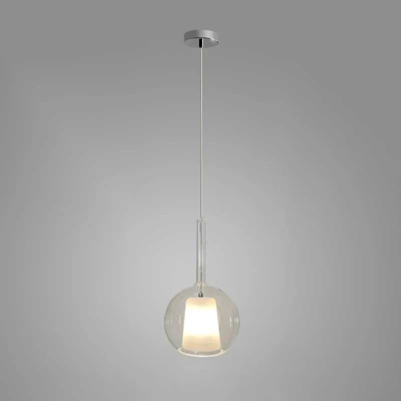 Gold Glass Globe Semi-Flush Chandelier — Dimmable Modern Style | GIVRE™