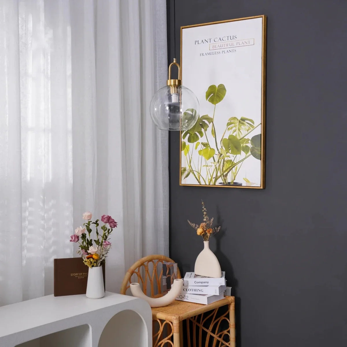 Blown Glass Bubble Pendant — Nordic Style | FLACON™