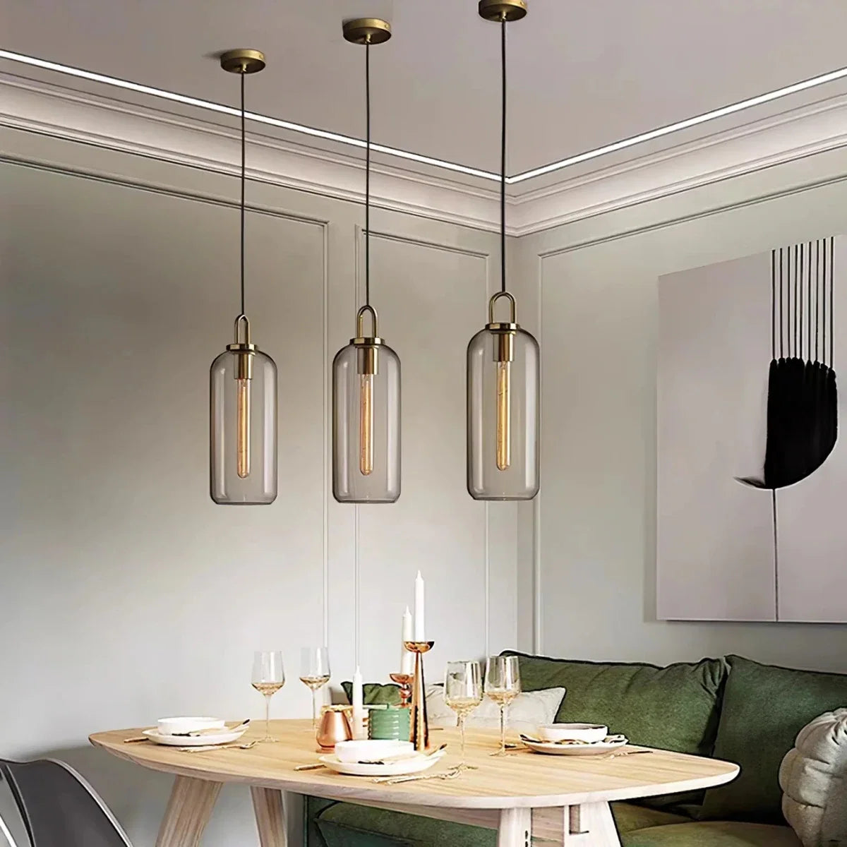 Blown Glass Bubble Pendant — Nordic Style | FLACON™