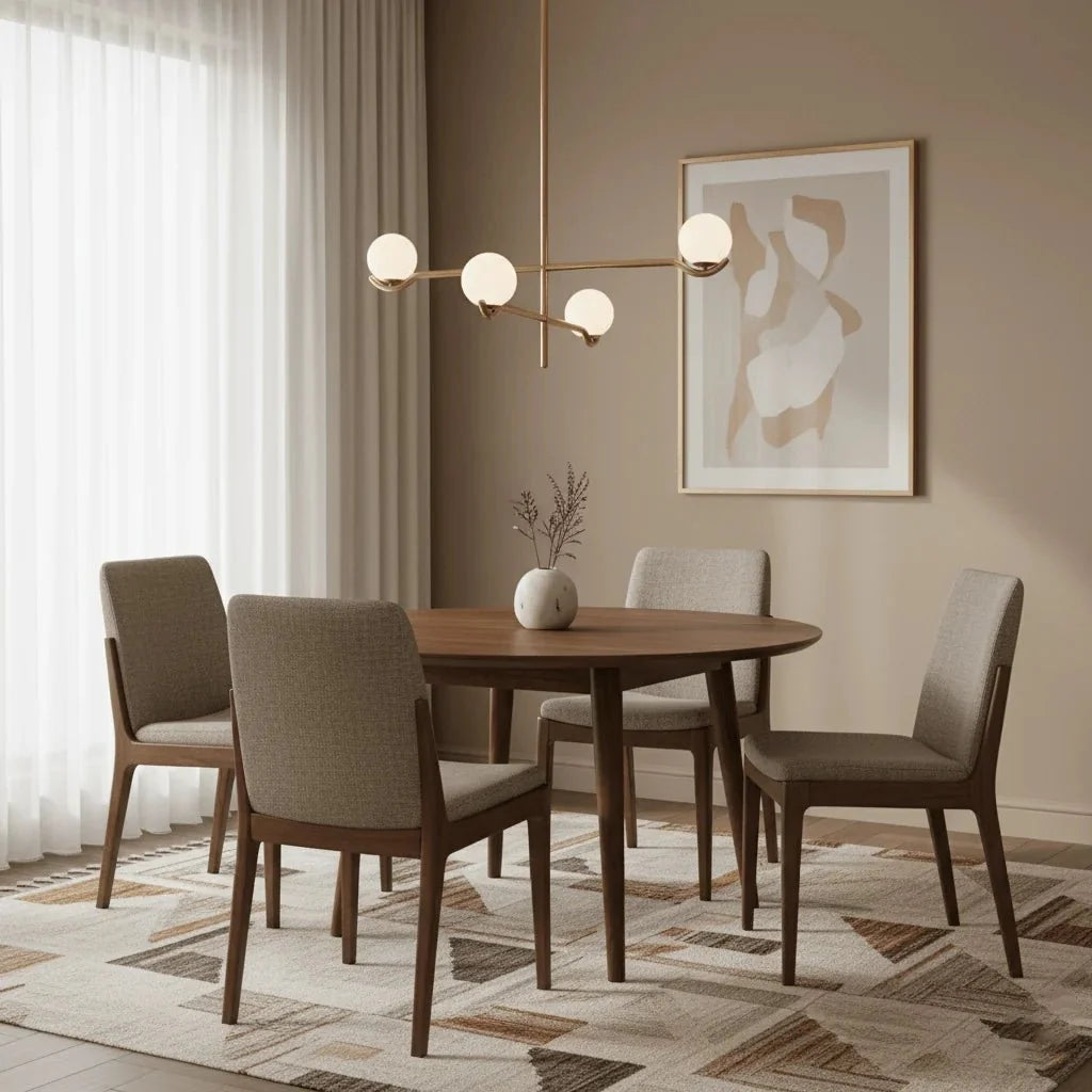 Multi-Branch Glass Globe Chandelier — Modular Modern Pendant | RAMURE™