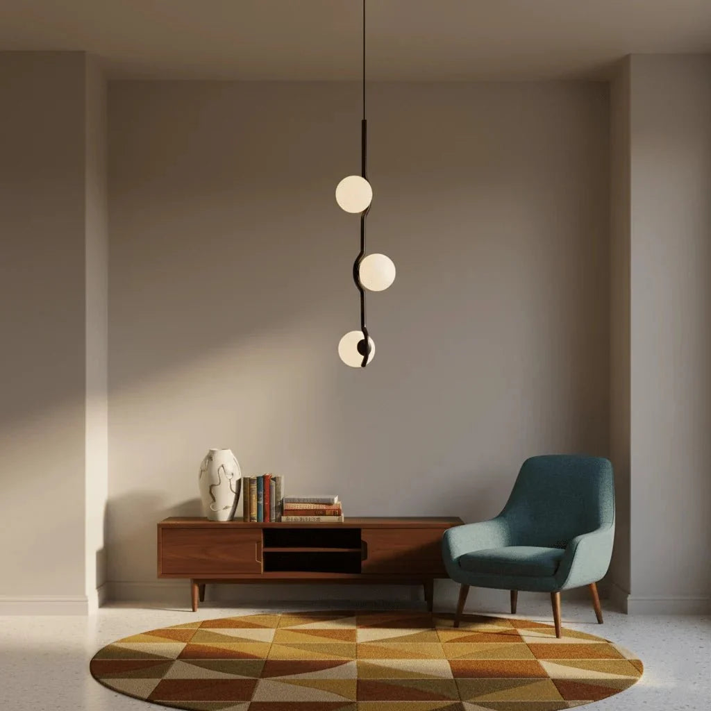 Multi-Branch Glass Globe Chandelier — Modular Modern Pendant | RAMURE™