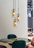 Mesh Cage Glass Globe Pendant — Industrial Loft Style | RÉSILLE™