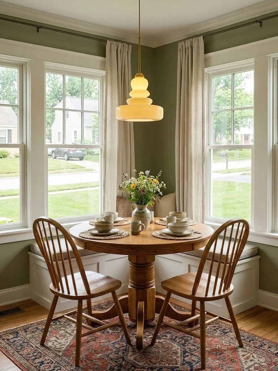 Tinted Glass Dome Chandelier — Bauhaus Postmodern Style | CLOCHE™