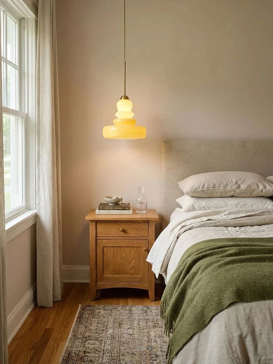 Tinted Glass Dome Chandelier — Bauhaus Postmodern Style | CLOCHE™