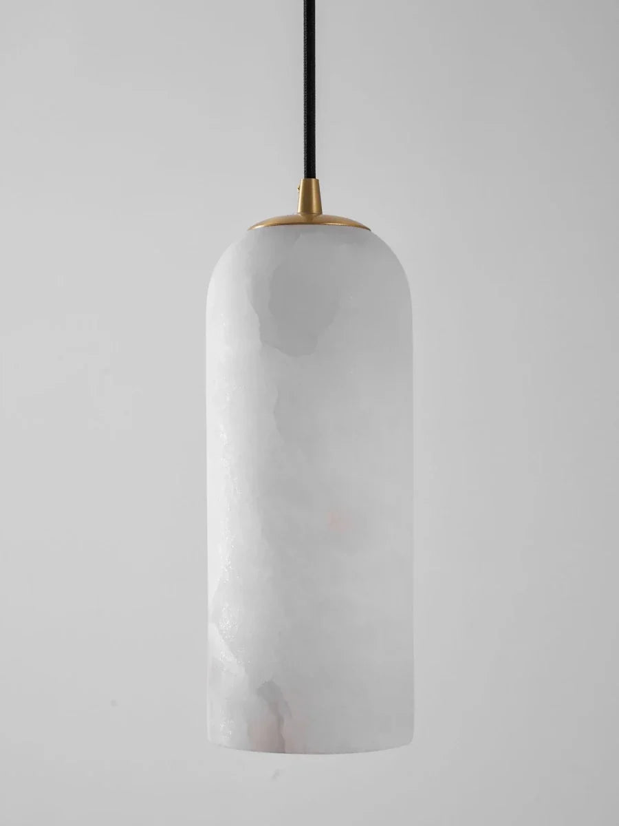 Spanish Marble Cylinder Pendant — Minimalist Nordic Style | MENHIR™