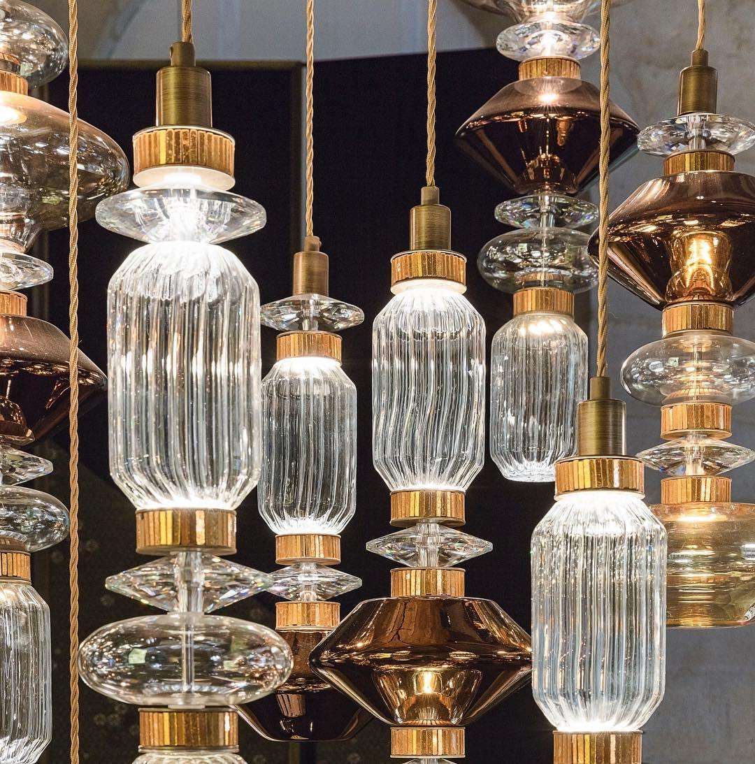 Crystal Glass Cylinder Flush Mount — Italian Luxury Style | VENISE™