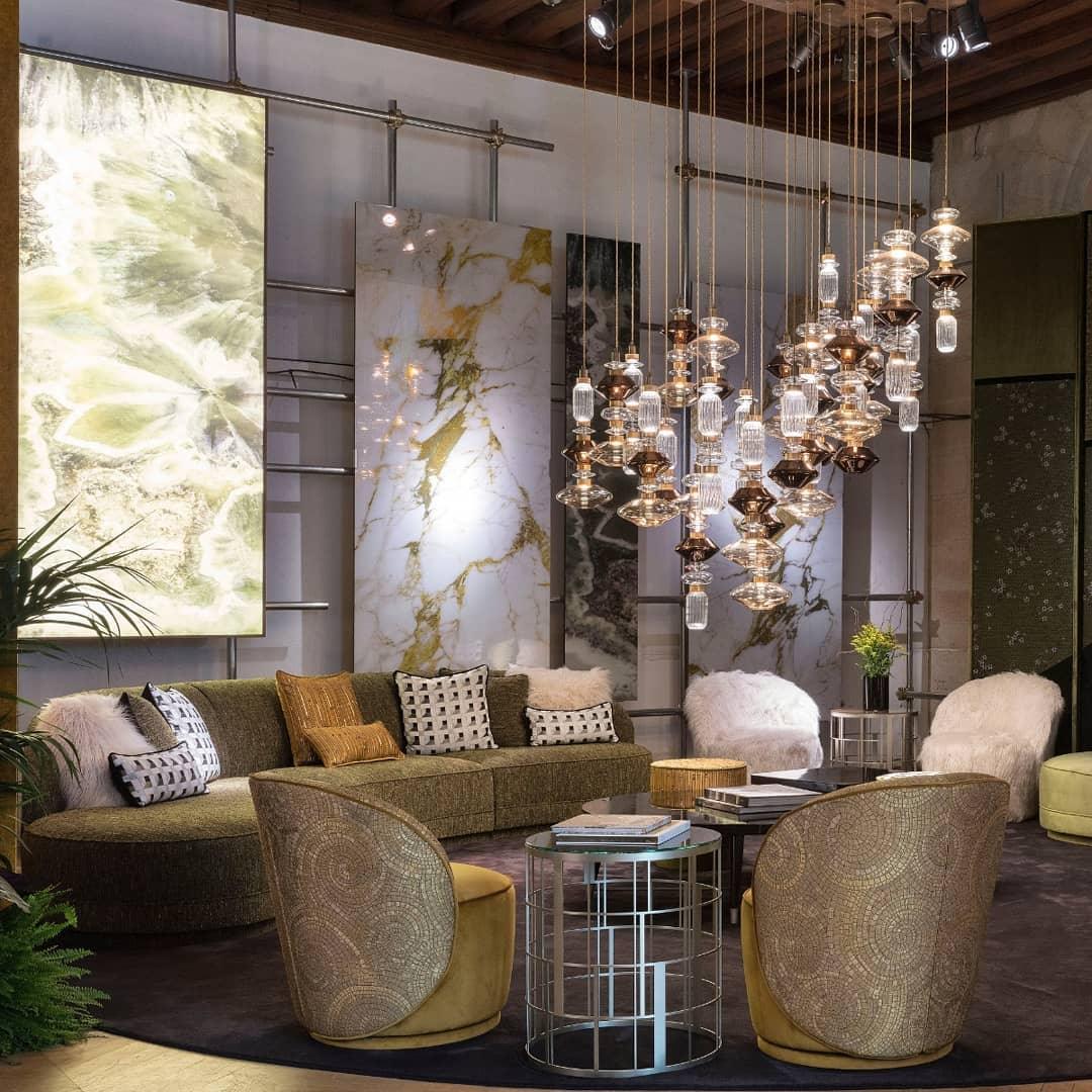 Crystal Glass Cylinder Flush Mount — Italian Luxury Style | VENISE™