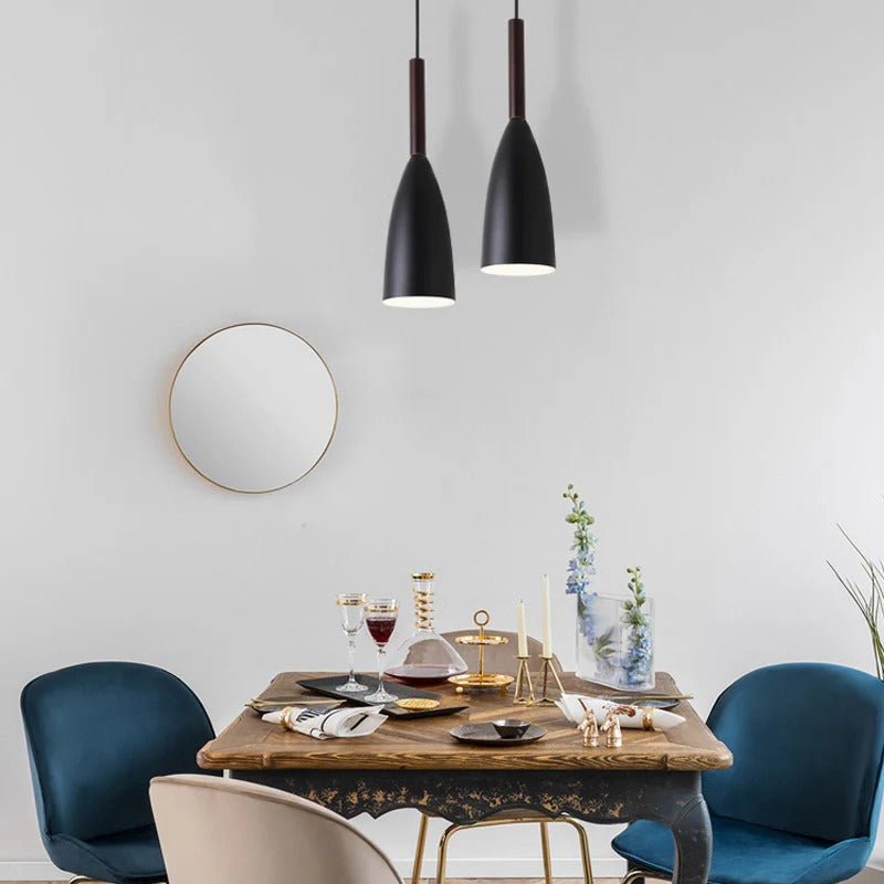 Minimalist Danish Drop Pendant – 3 Matte Finishes | Frigga – alternate view 19