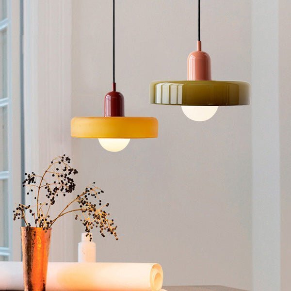 Retro Nordic Colored Glass Pendant – 9.8 or 13.8 Inch | Freya – alternate view 8