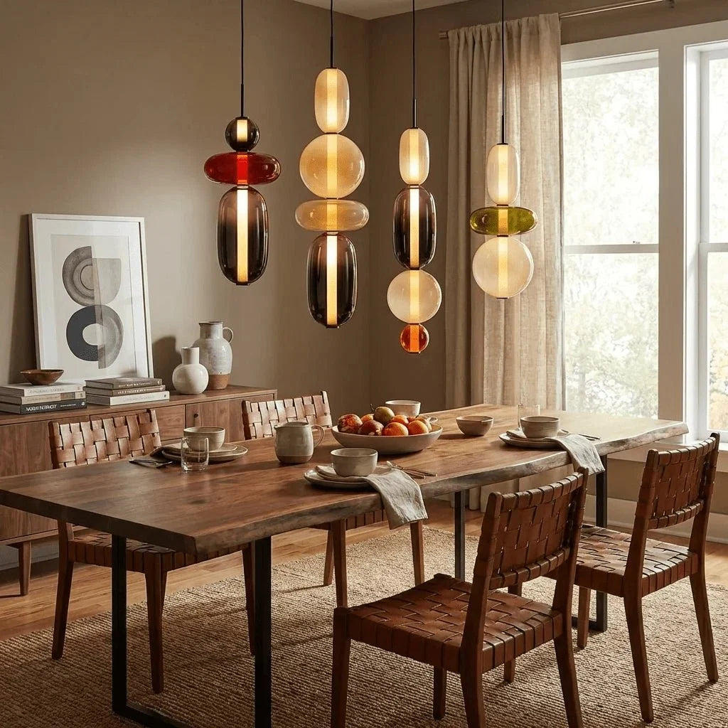 Stacked Glass Bead Pendant — Playful Sculptural Style | SUCRE™