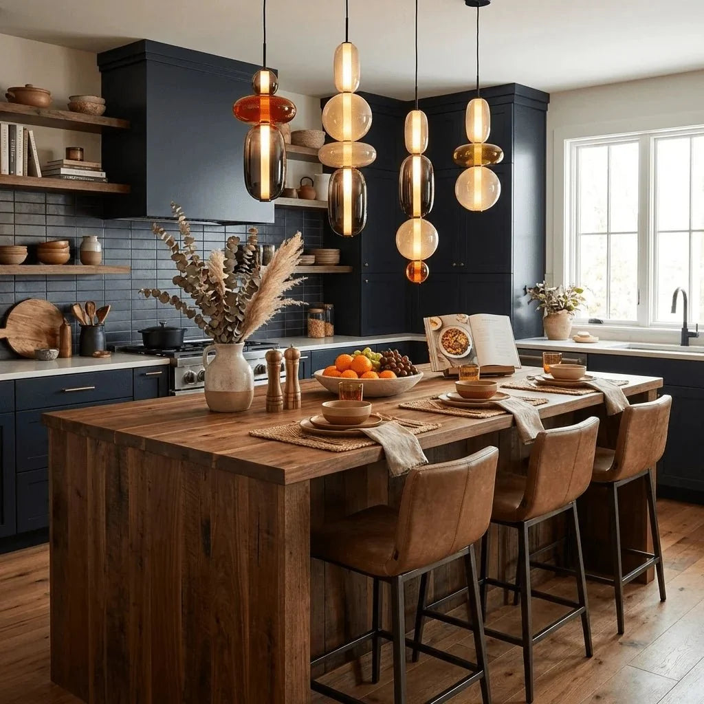 Stacked Glass Bead Pendant — Playful Sculptural Style | SUCRE™