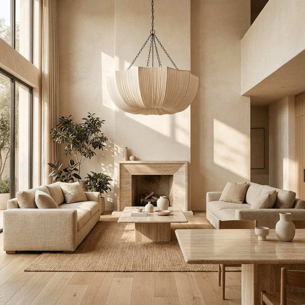 Pleated Fabric Pendant Chandelier — Japanese Retro Style | SHIBA™