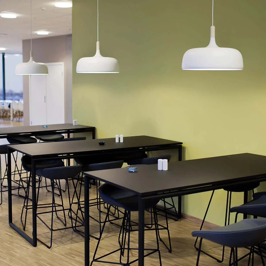 Iron & Wood Disc Pendant — Colorful Nordic Contemporary Style | PALET™
