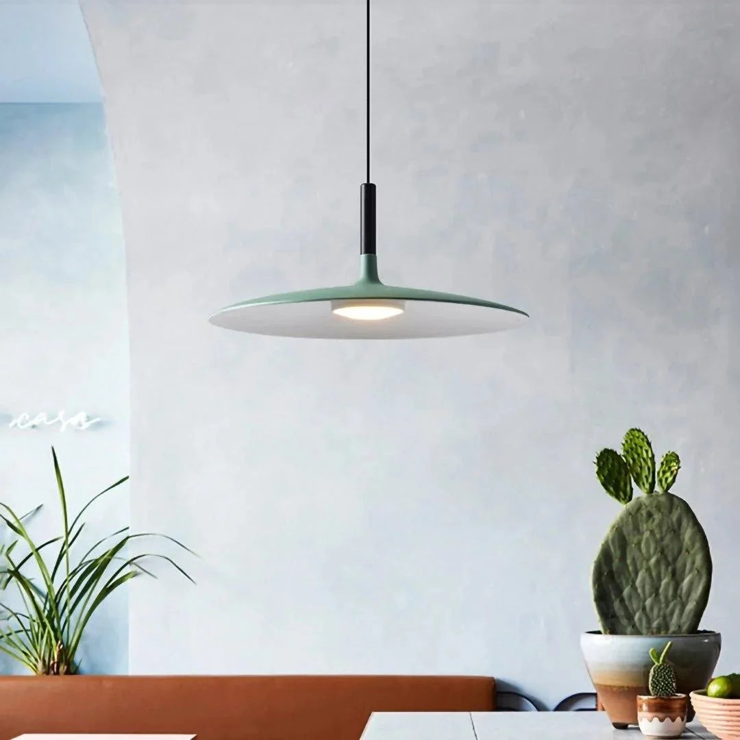 UFO-Style Disc Pendant — Industrial Nordic Design Chandelier | SATELLITE™