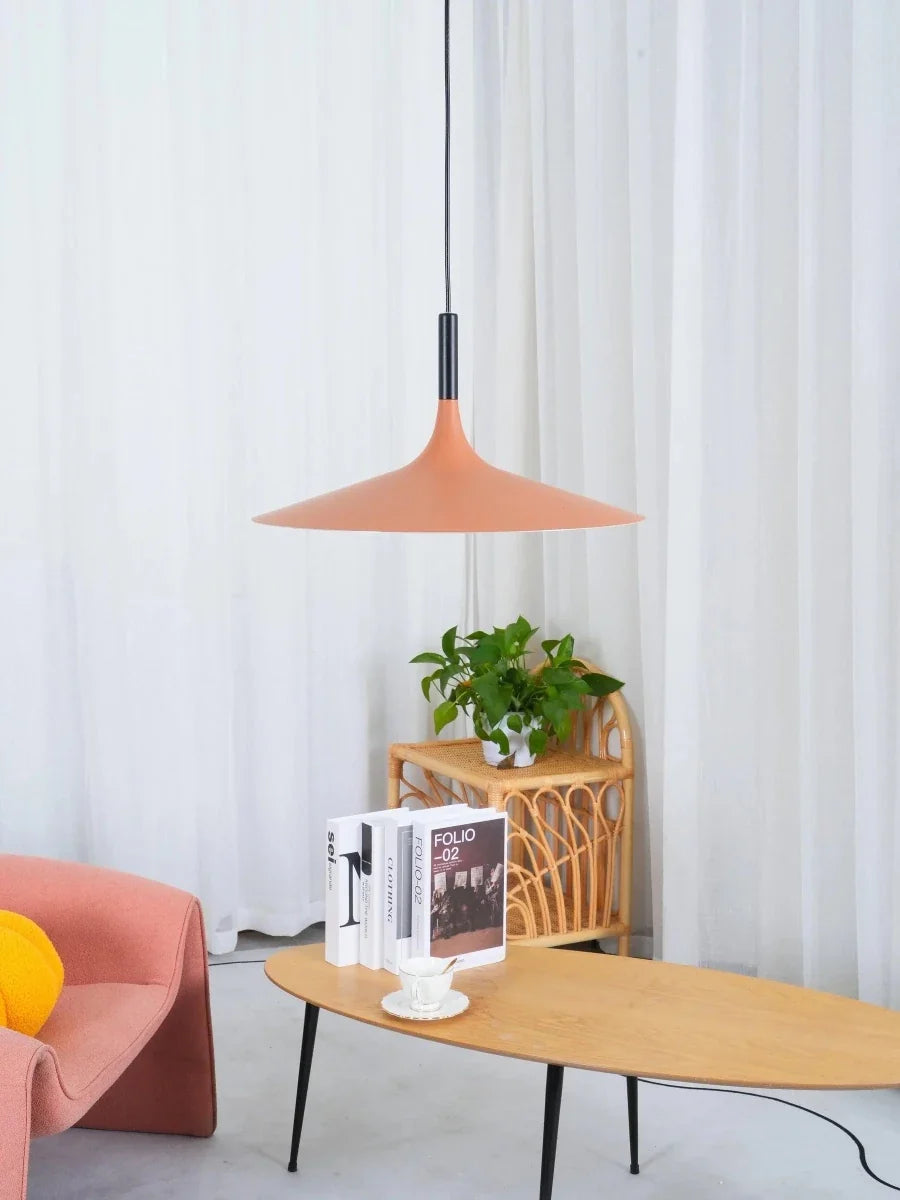 UFO-Style Disc Pendant — Industrial Nordic Design Chandelier | SATELLITE™