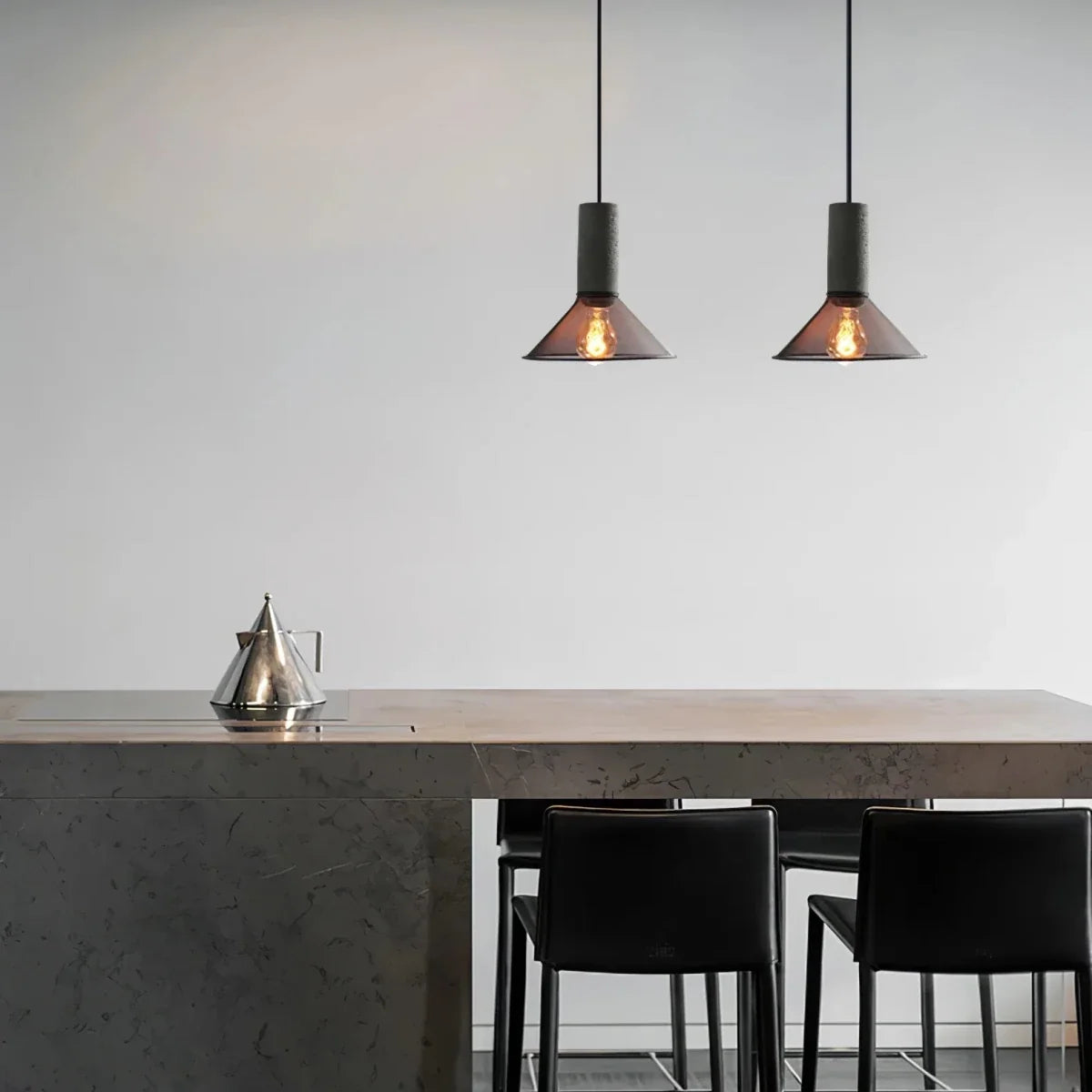 Raw Cement Pendant — Industrial Loft Vintage Style | BÉTON™