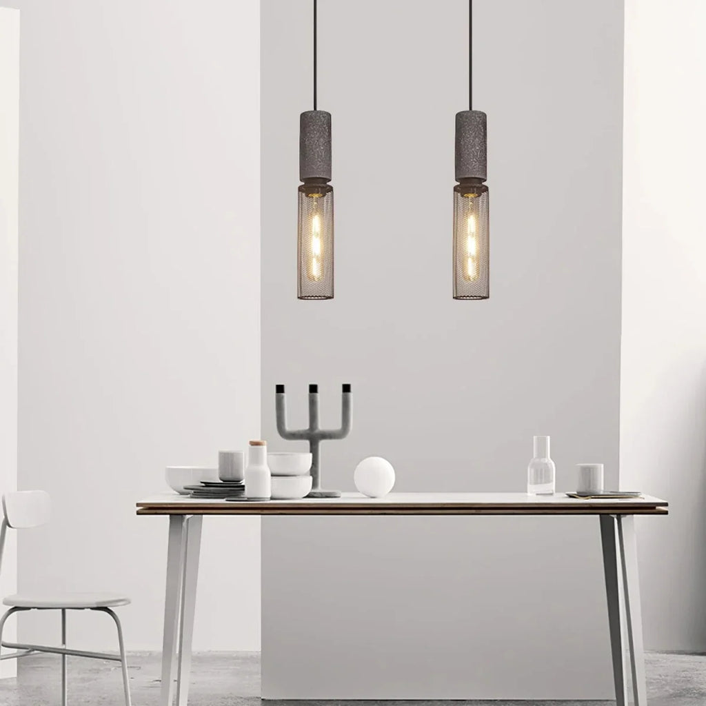 Raw Cement Pendant — Industrial Loft Vintage Style | BÉTON™