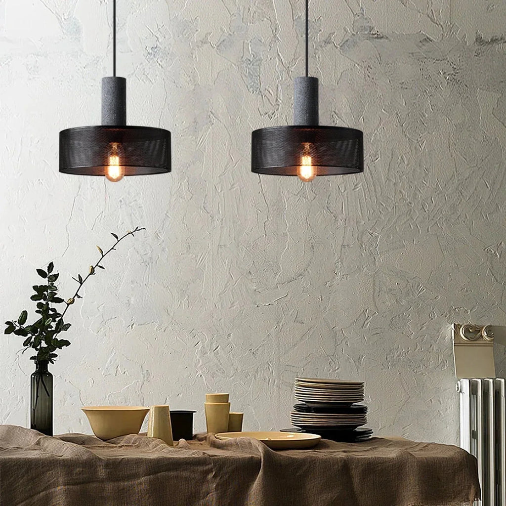 Raw Cement Pendant — Industrial Loft Vintage Style | BÉTON™
