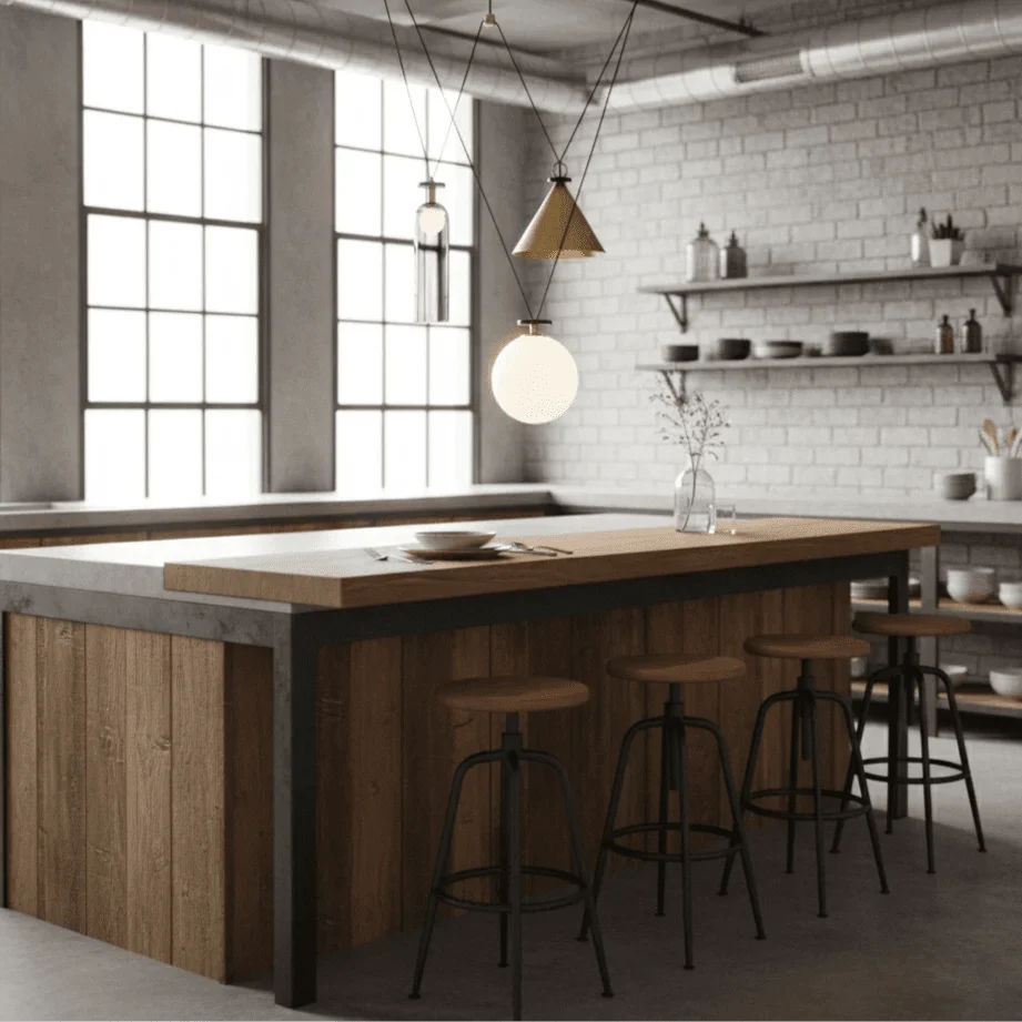 Geometric Blown Glass Pendant — Modular Minimalist Style | GÉODE™