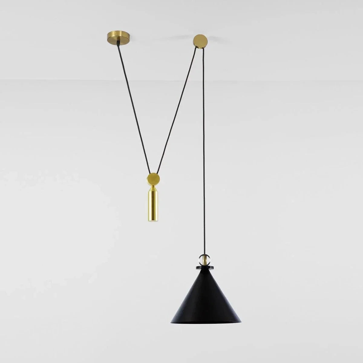 Geometric Blown Glass Pendant — Modular Minimalist Style | GÉODE™