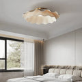 Copper & Fabric Shell-Shaped Flush Mount — Nordic Minimalist Style | COQUILLE™