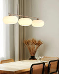 3-Globe Frosted Glass Chandelier — Contemporary Nordic Style | KAKI™