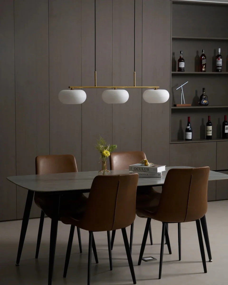 3-Globe Frosted Glass Chandelier — Contemporary Nordic Style | KAKI™