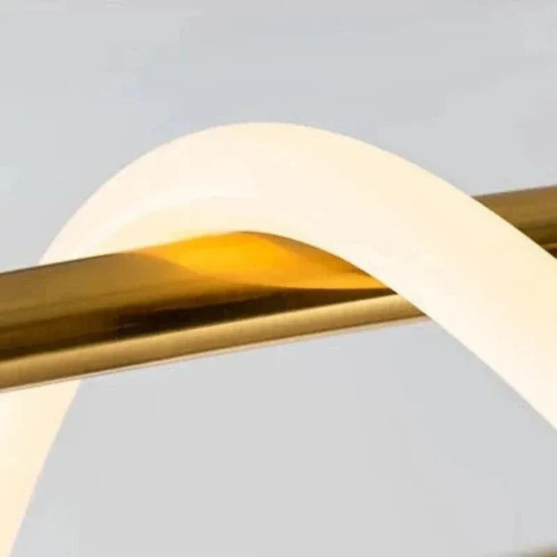 Wavy LED Ribbon Pendant — Contemporary Sculptural Style | SÉLÉNÉ™