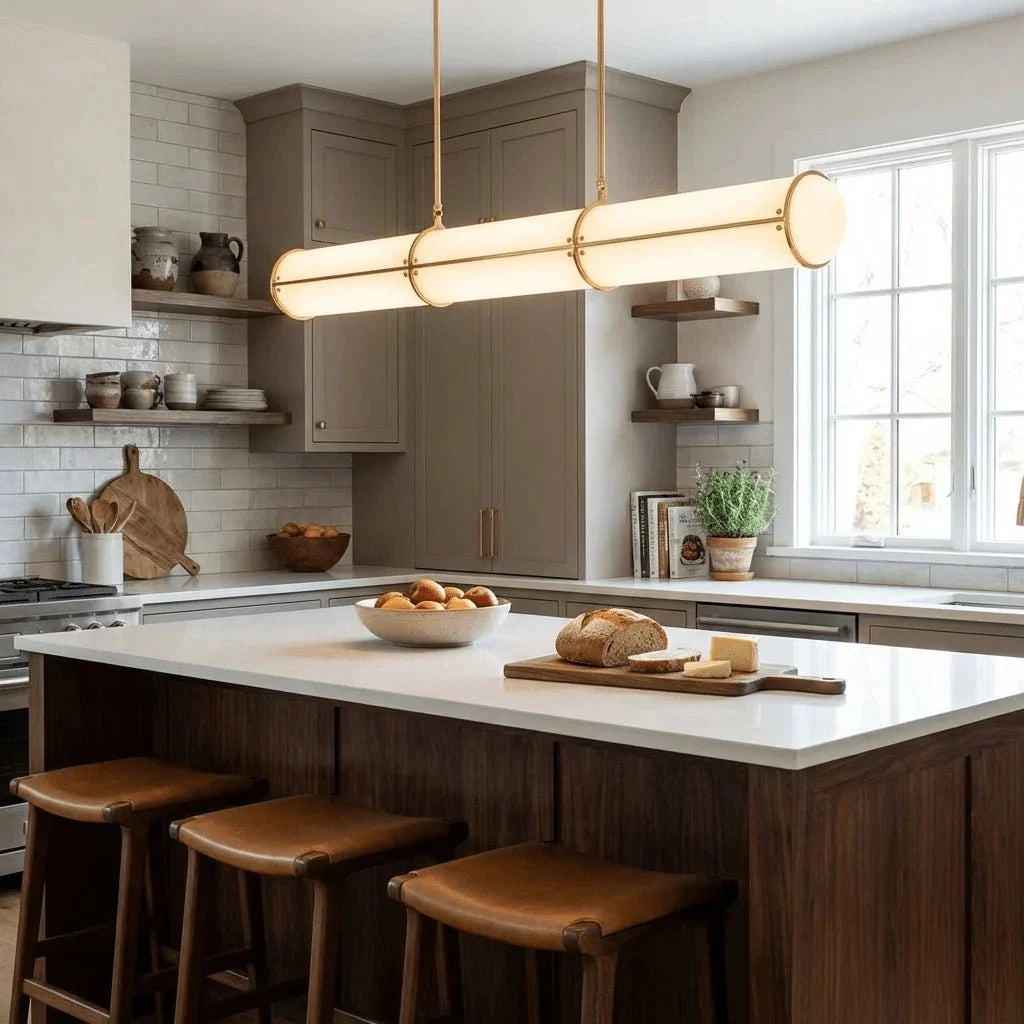 Linear Acrylic Bar Pendant — Minimalist Kitchen Island Style | RÉGLETTE™