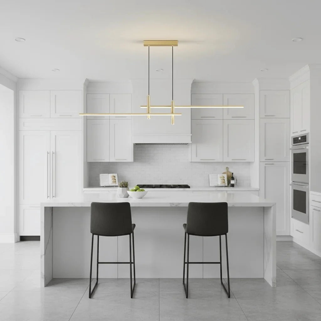 Linear Multi-Point LED Pendant — Minimalist Dining Table Style | CHAPELET™