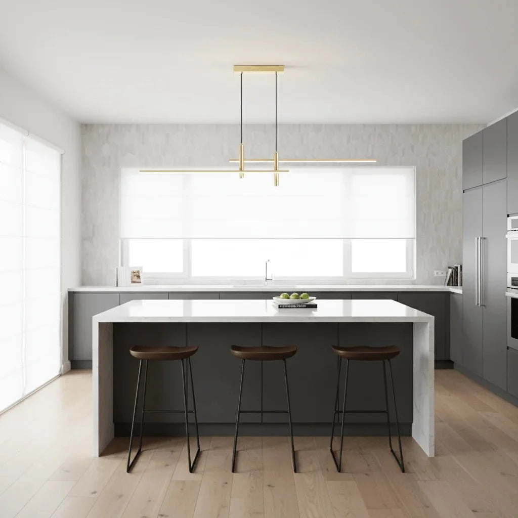 Linear Multi-Point LED Pendant — Minimalist Dining Table Style | CHAPELET™